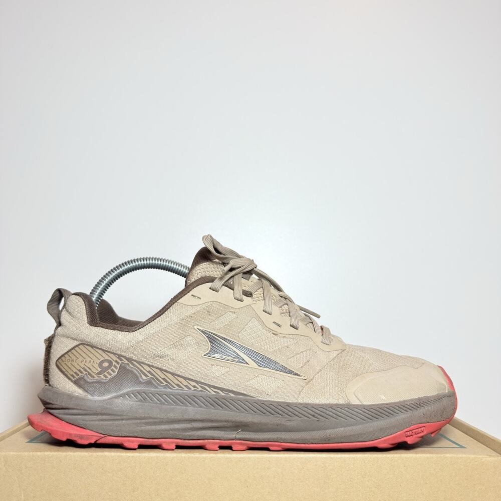 Altra Lone Peak 9 Women 8.5 Trail Running Shoes Brown Zero Drop Hiking Sneaker
